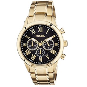 Watch strap Fossil BQ1733 Stainless steel Gold Toned 22mm
